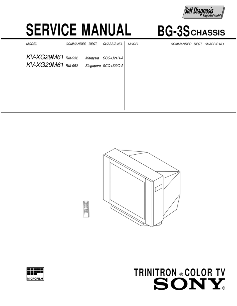Sony Trinitron KV-XG29M61 Service manual