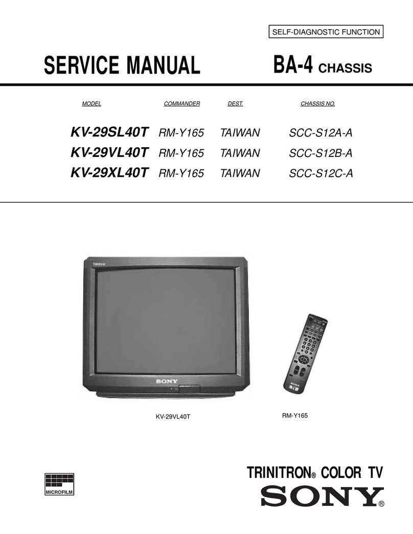 Sony TRINITRON KV-29SL40T User manual Sony TRINITRON KV-29SL40T User manual