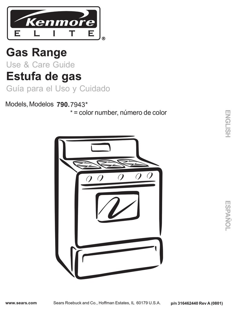 Kenmore ELITE 790.7943 Use & care guide