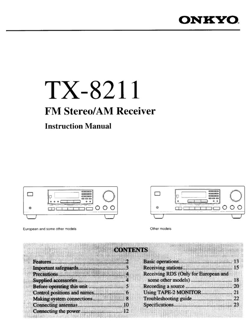 Onkyo TX-8211 User manual
