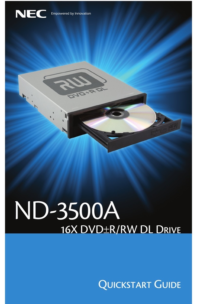 NEC ND-3500A quick start guide