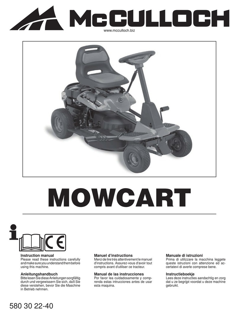 McCulloch Mowcart User manual
