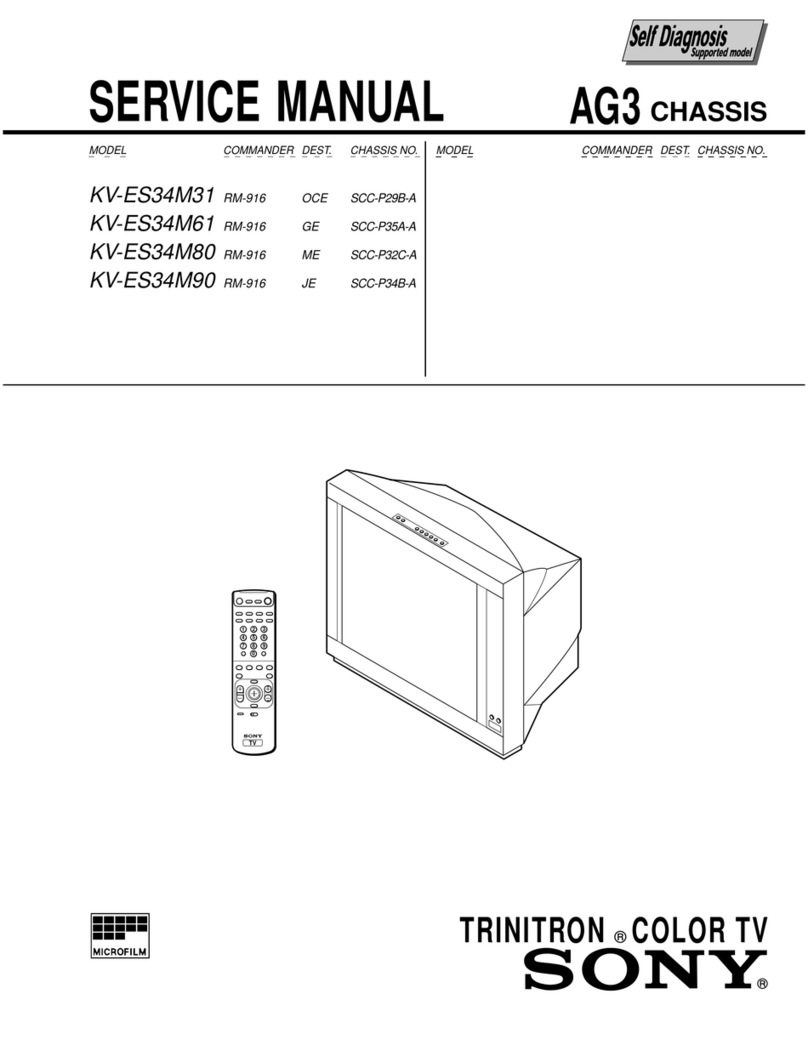 Sony TRINITRON KV-ES34M31 User manual Sony TRINITRON KV-ES34M31 User manual