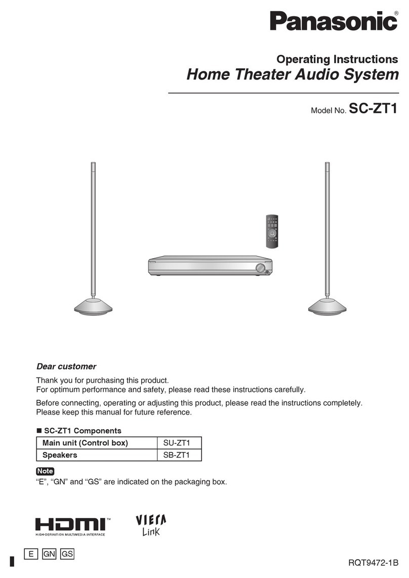 Panasonic SC-ZT1 - Wireless Speaker System operating instructions