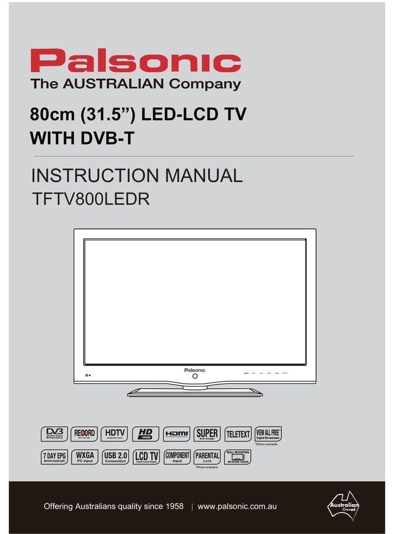 Palsonic TFTV800LEDR User manual