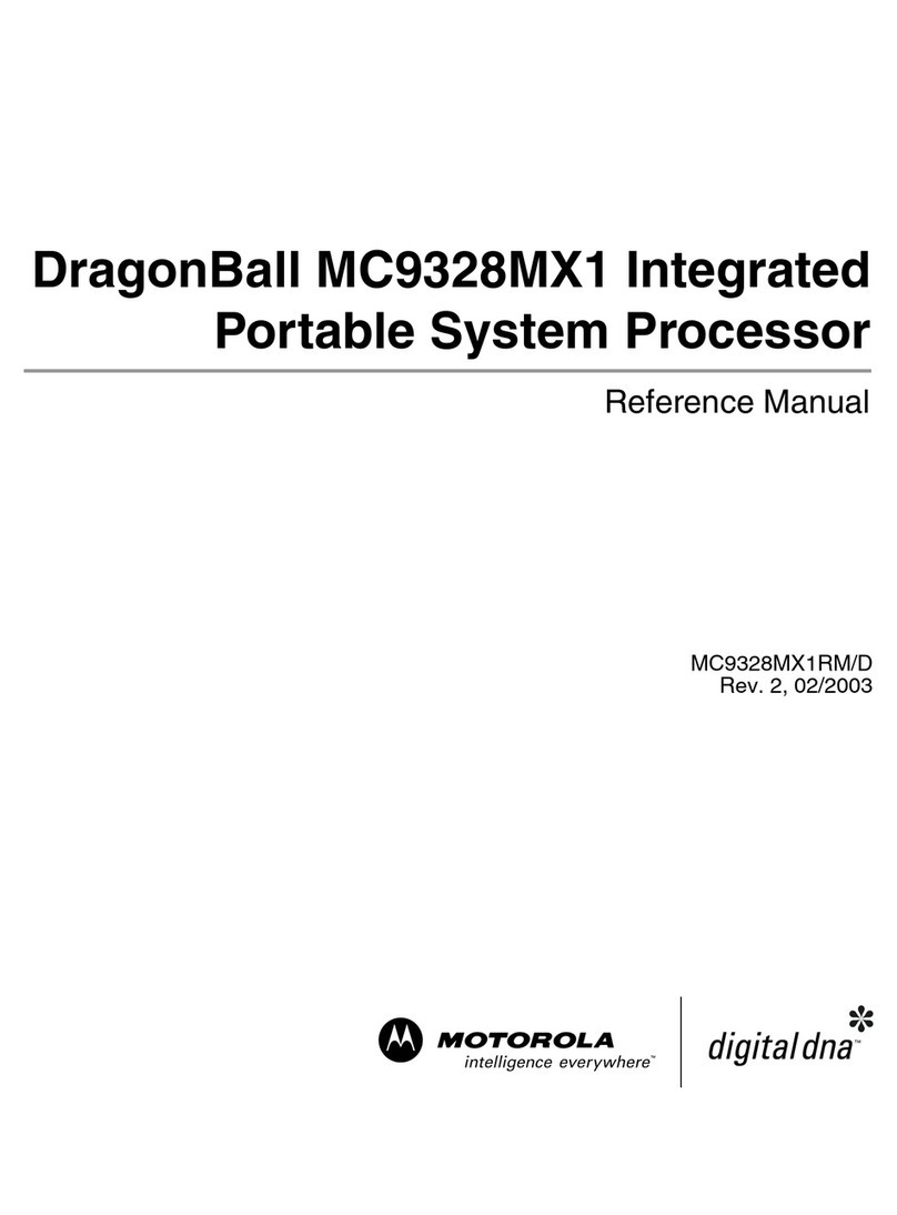 Motorola DragonBall MC9328MX1 User manual Motorola DragonBall MC9328MX1 User manual