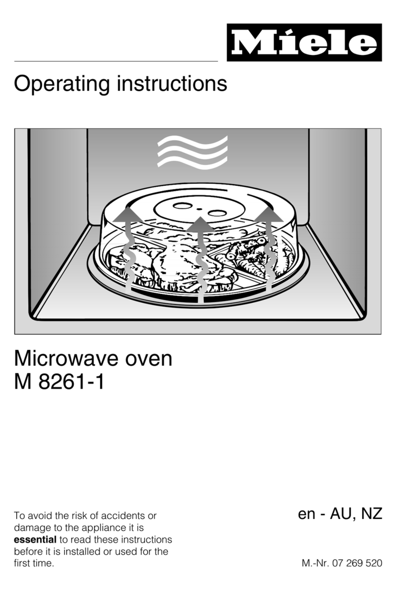 Miele M 8261-1 User manual Miele M 8261-1 User manual