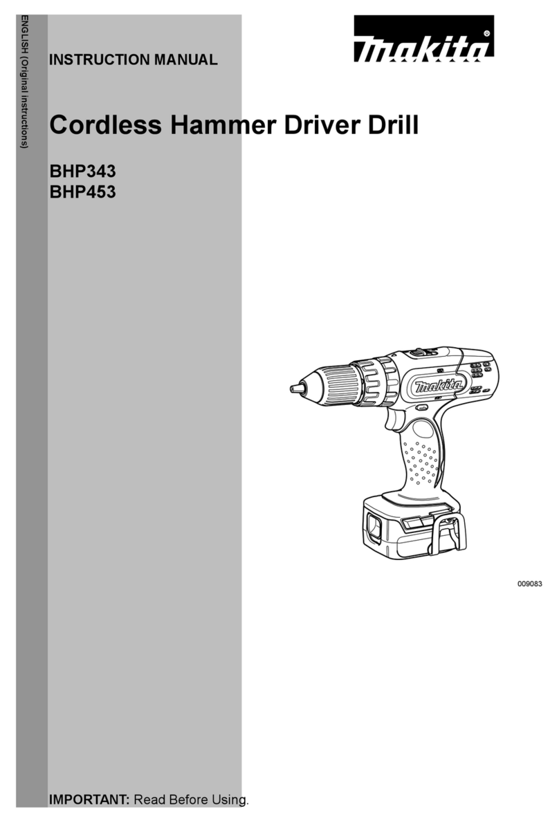 Makita BHP343 User manual Makita BHP343 User manual