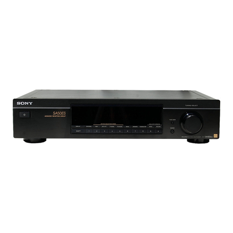 Sony ST-SA50ES - Am/fm Tuner operating instructions