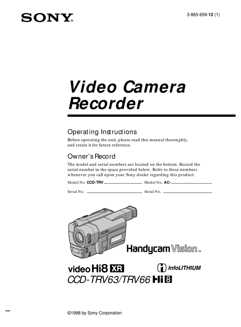 Sony Handycam CCD-TRV63 User manual