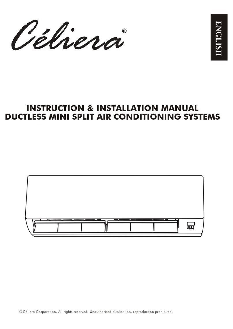 Celiera DUCTLESS MINI SPLIT AIR CONDITIONING SYSTEMS Parts list manual
