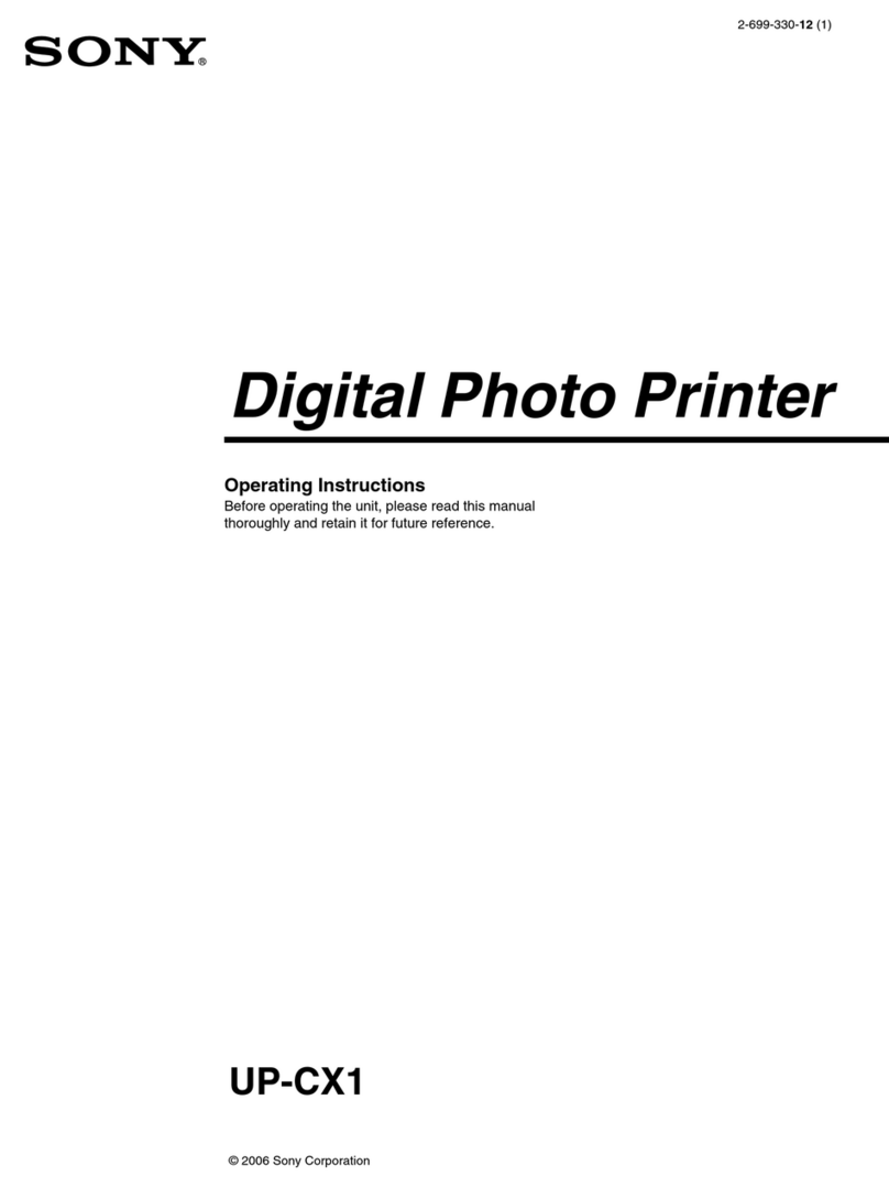 Sony UP-CX1 series User manual