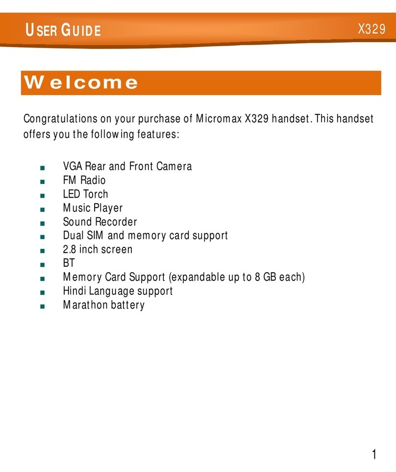 Micromax X329 User manual