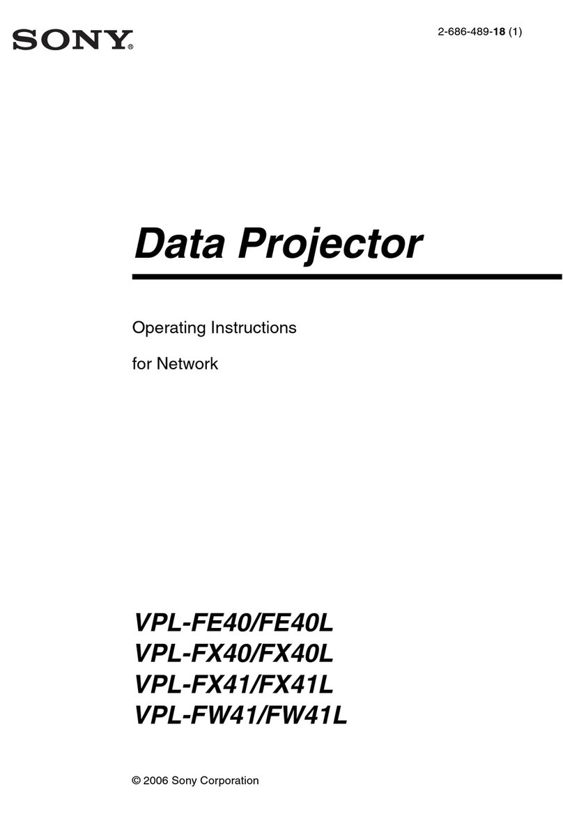 Sony HDMI VPL-FE40 User manual
