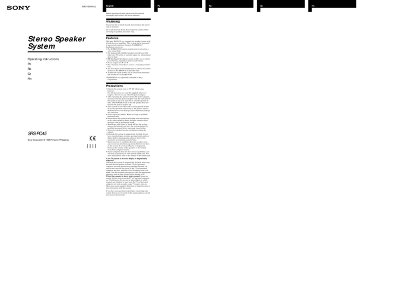 Sony SRS-PC45 operating instructions