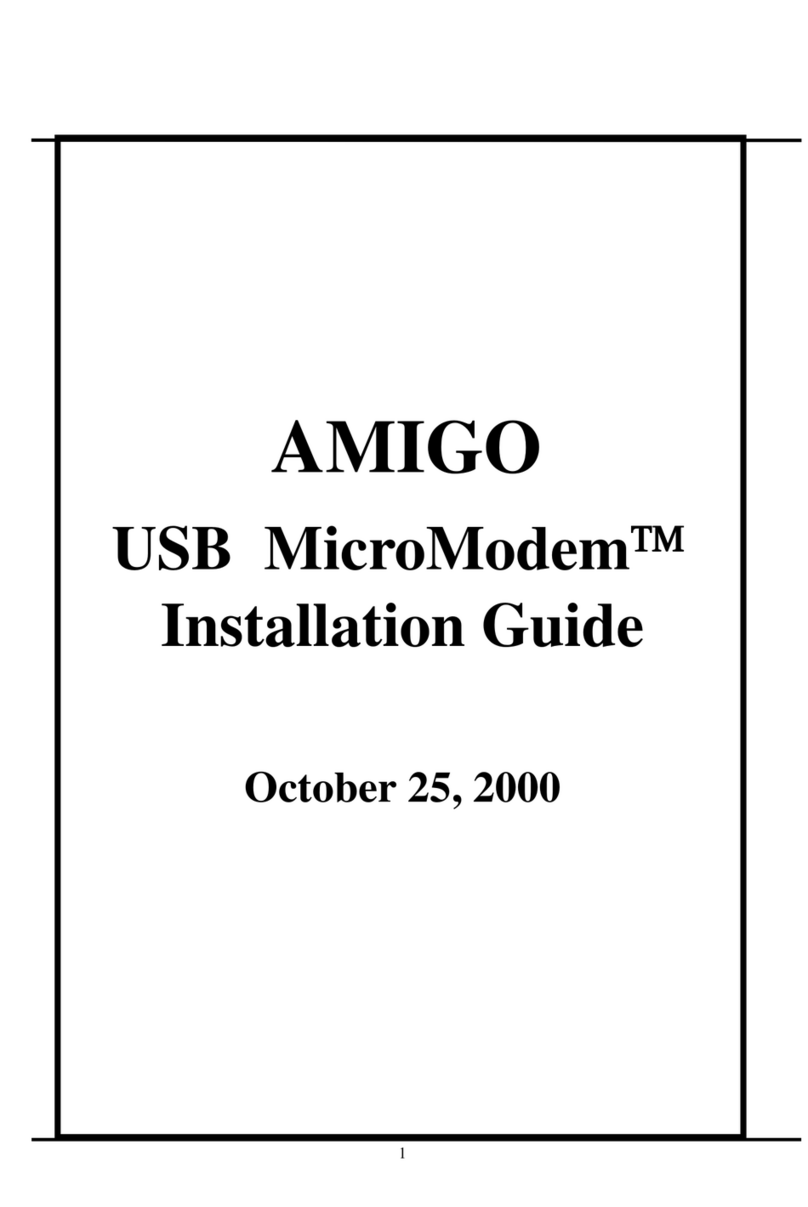 Amigo MicroModem installation guide