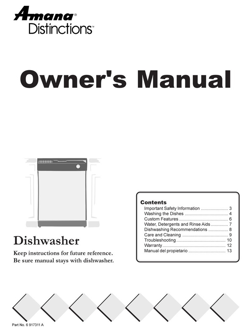 Amana Distinctions User manual