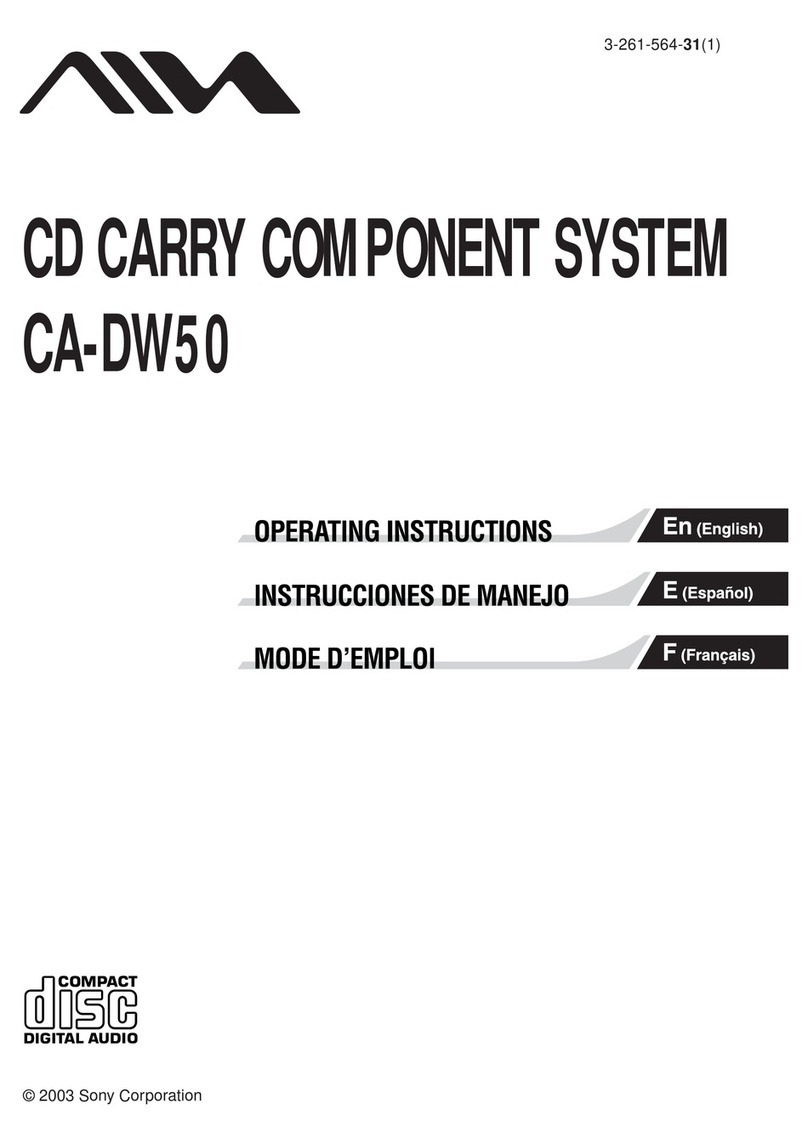 Aiwa CA-DW50 User manual