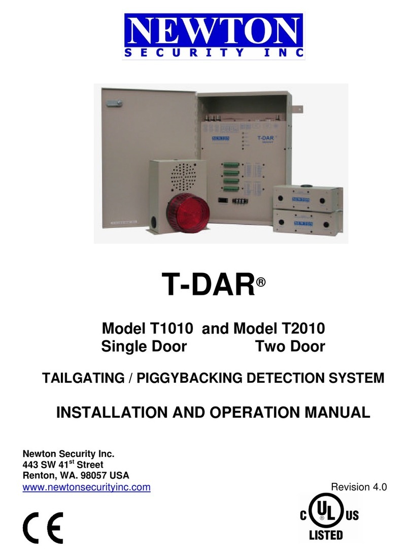 Newton Security T1010 User manual
