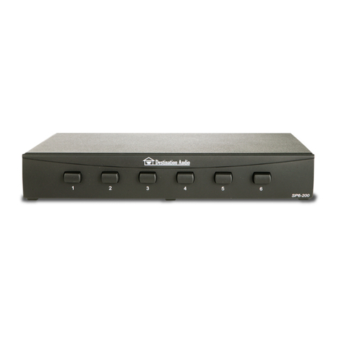 Destination Audio SP4-50 Instalation and operation manual