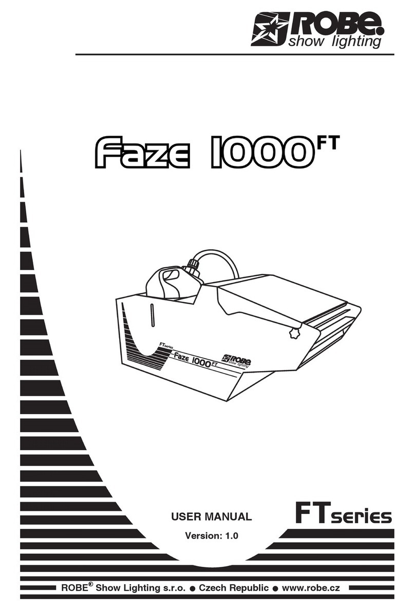 Robe Faze 1000 FT User manual Robe Faze 1000 FT User manual
