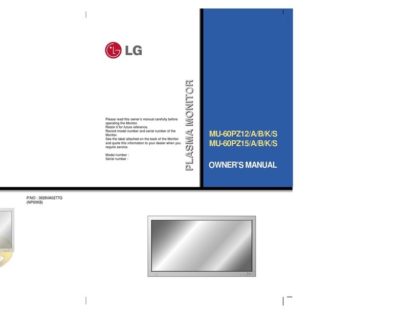 LG MU-60PZ12 User manual