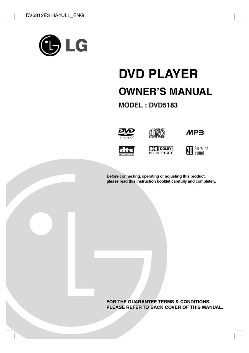 LG DVD5183 owner's manual