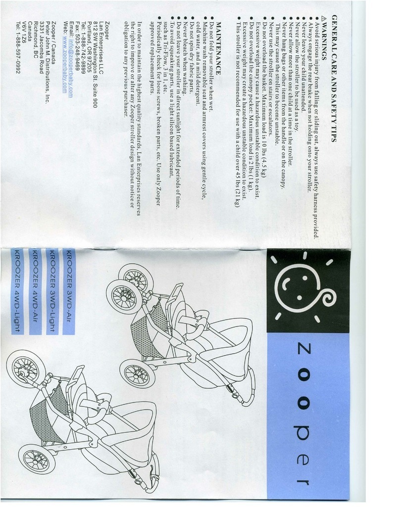 Zooper Kroozer 3WD-Air instructions