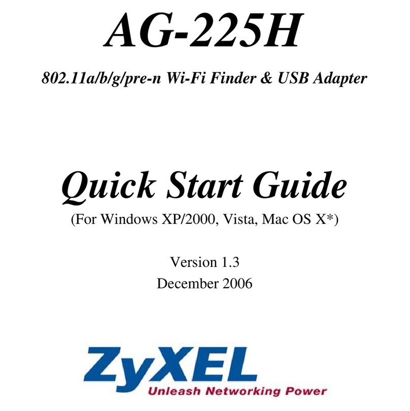 ZyXEL Communications AG-225H User manual ZyXEL Communications AG-225H User manual