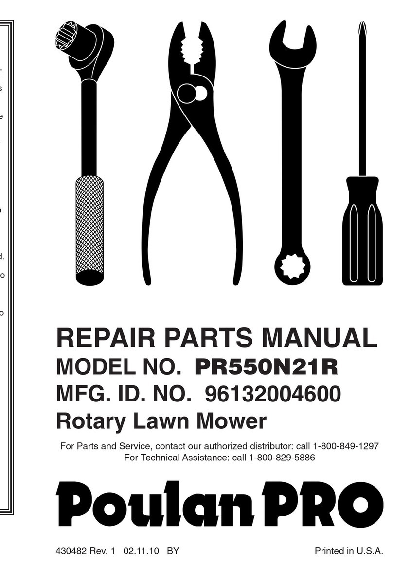 Poulan Pro PR550N21R Owner's manual