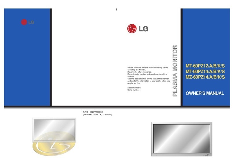 LG MT-60PZ12 User manual LG MT-60PZ12 User manual