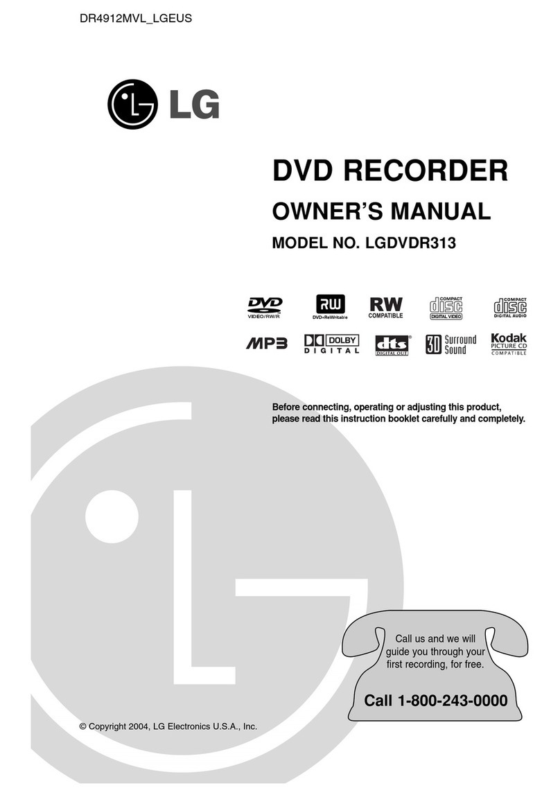 LG LGDVDR313 User manual