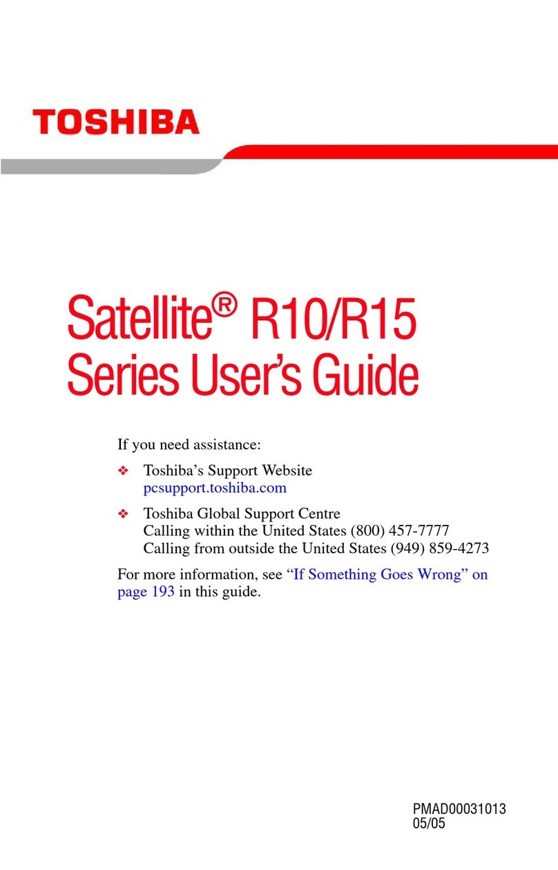 Toshiba Satellite R10 User manual