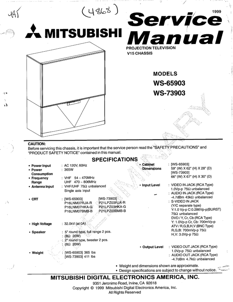 Mitsubishi WS-65903 User manual