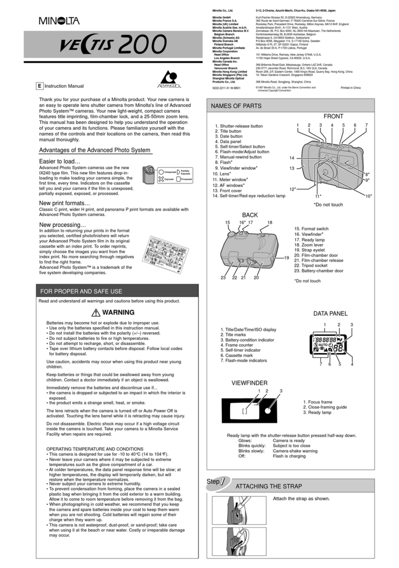 Minolta Vectis 200 User manual Minolta Vectis 200 User manual