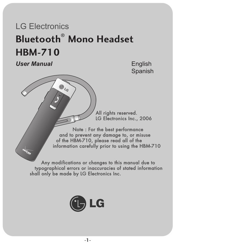 LG HBM-710 User manual