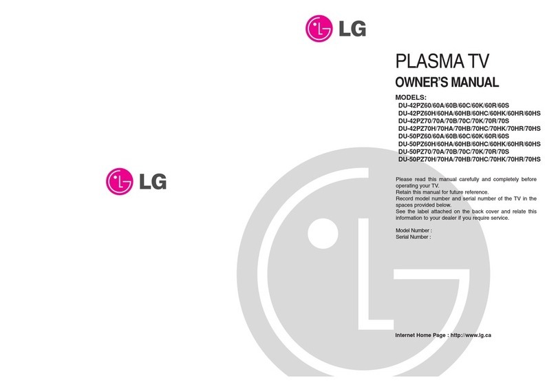 LG DU-42PZ60 User manual