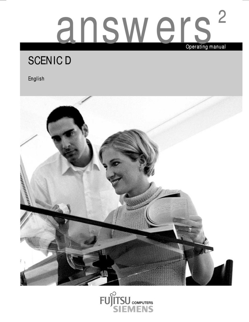 Fujitsu Siemens Computers SCENIC D User manual