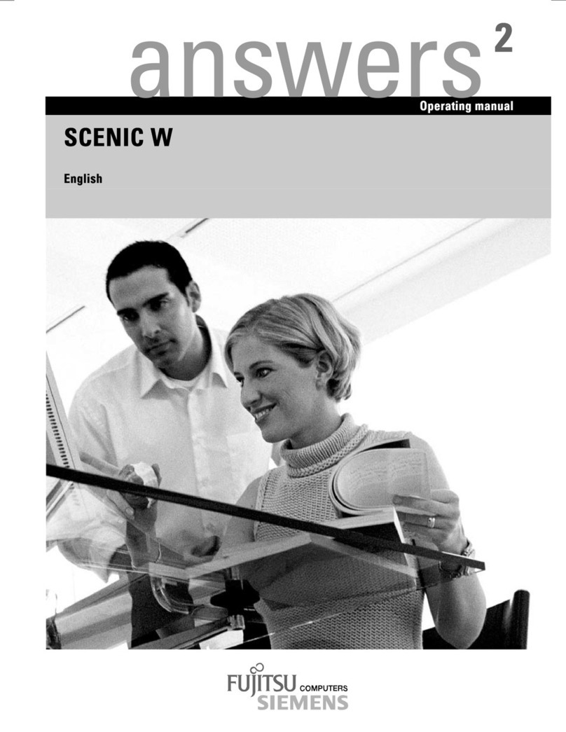 Fujitsu Siemens Computers SCENIC W User manual