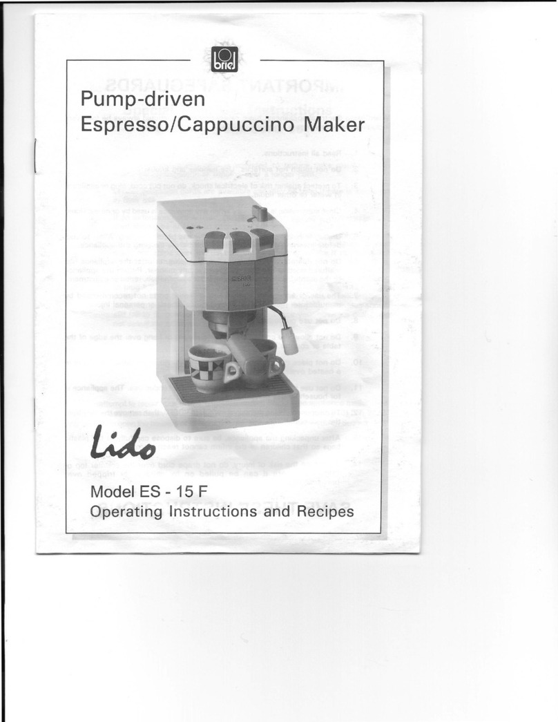 Briel Lido ES-15F Operating instruction and cook book