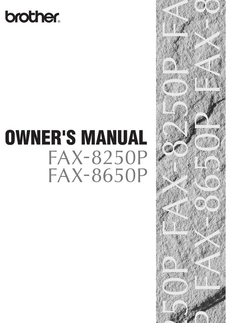 Brother FAX-8250P User manual