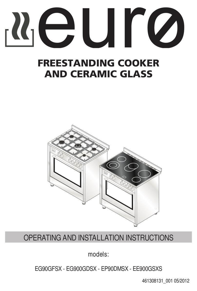 EURO EG90GFSX Operating and installation instructions
