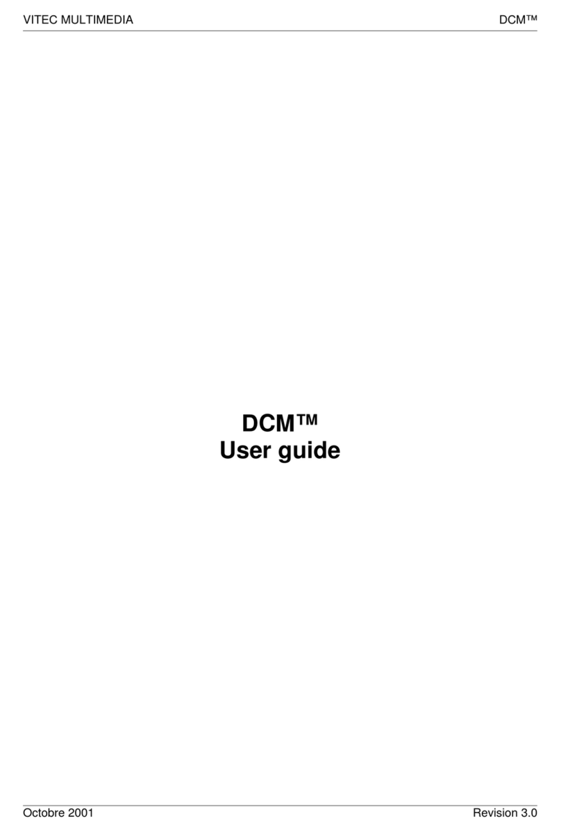 Vitec Multimedia DCM User manual