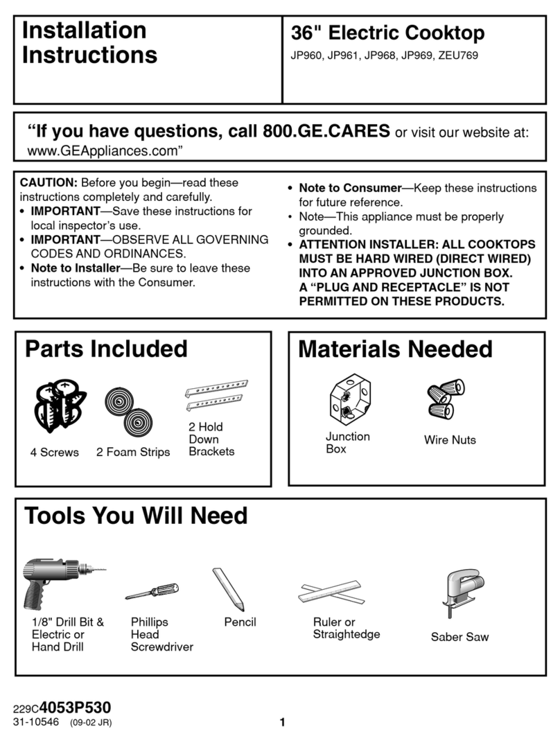 GE JP961 User manual