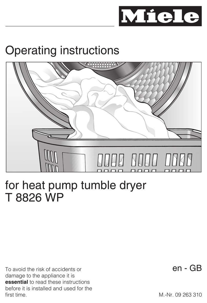 Miele T 8826 WP User manual