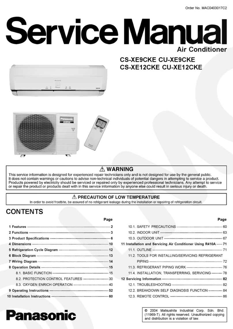 Panasonic CS-XE9CKE User manual Panasonic CS-XE9CKE User manual