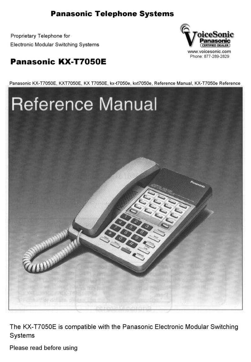 Panasonic KX-T7050E User manual
