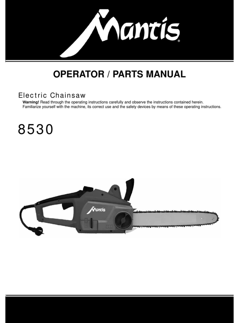 Mantis 8530 Operator's & parts manual