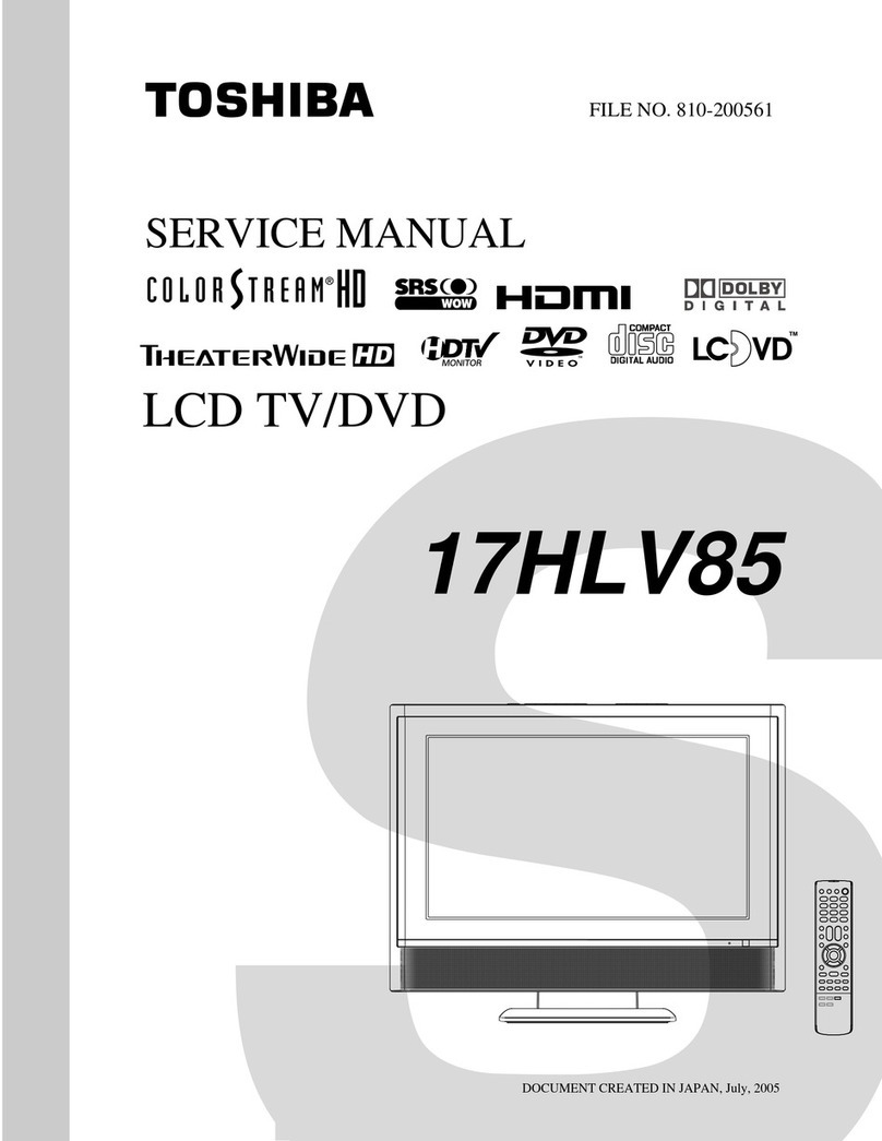 Toshiba 17HLV85 User manual