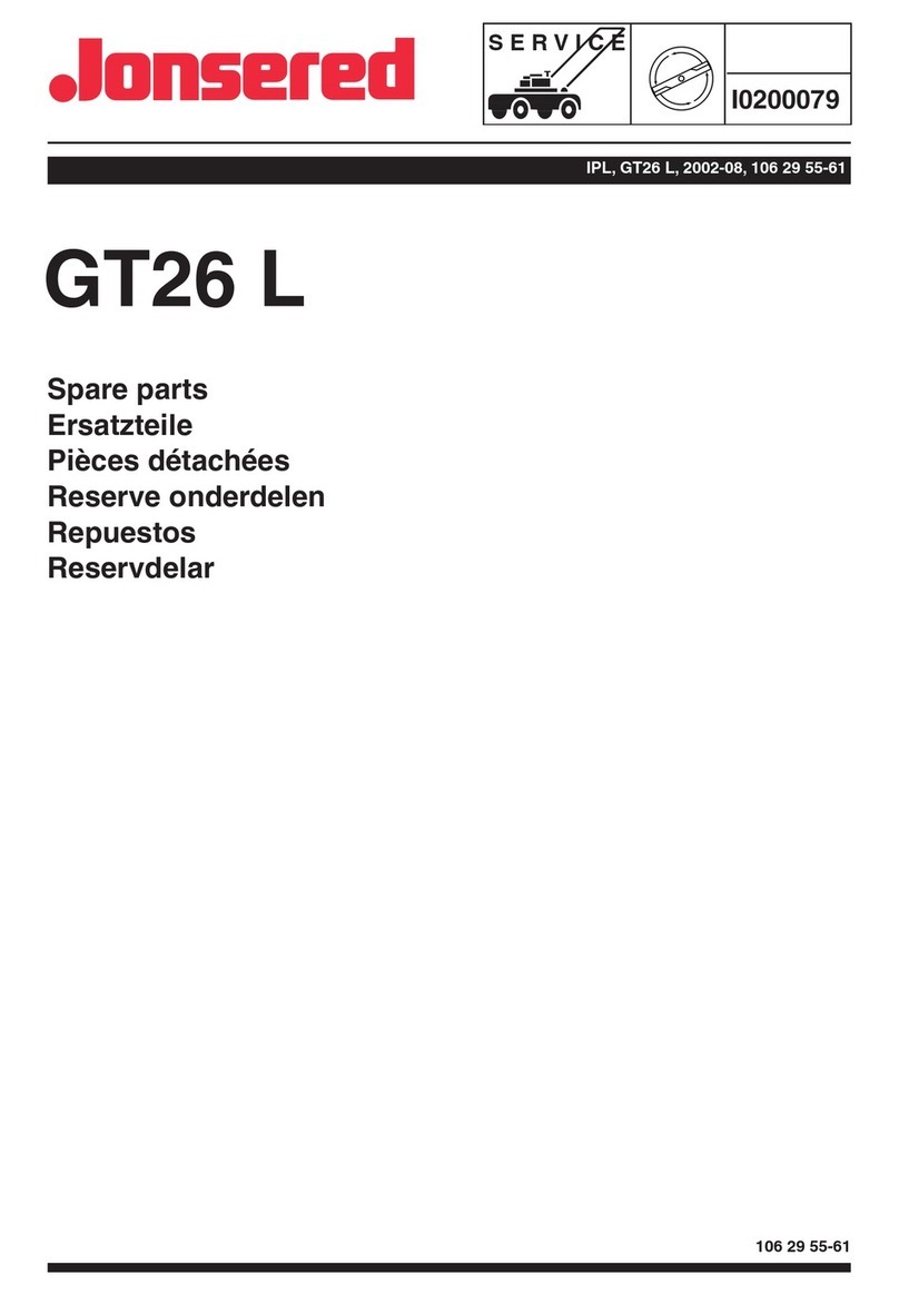 Jonsered GT26 L Guide